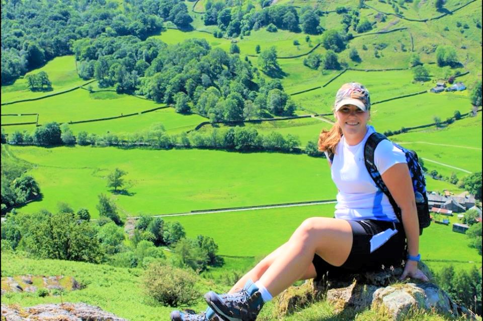 A person in the English Countryside